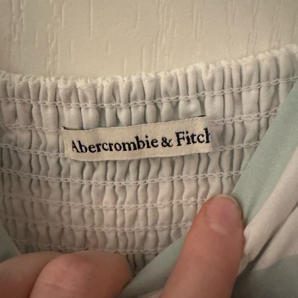 Abercrombie & Fitch Green Puff Sleeve Sundress - Picture 2 of 4